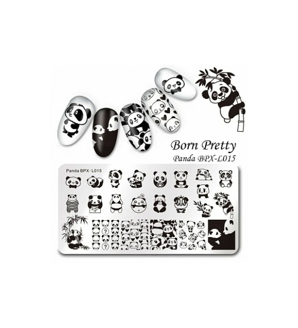 Пластина для стемпинга Panda BPX-L015