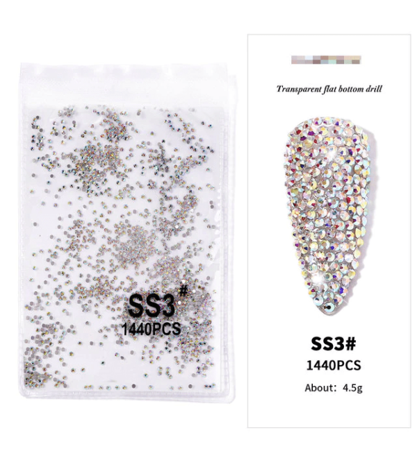 Стразы для ногтей размер SS3