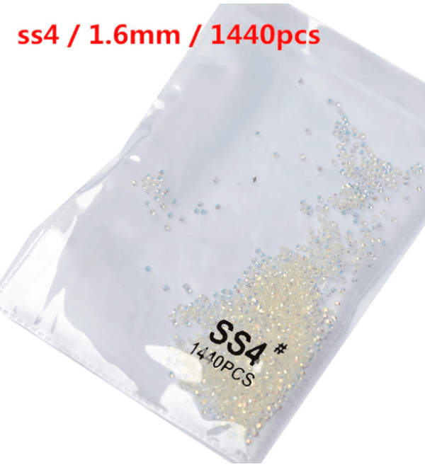 Стразы для ногтей размер SS4