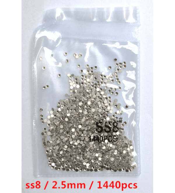Стразы для ногтей размер SS8