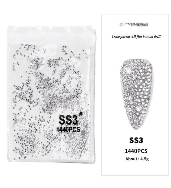 Стразы для ногтей размер SS3