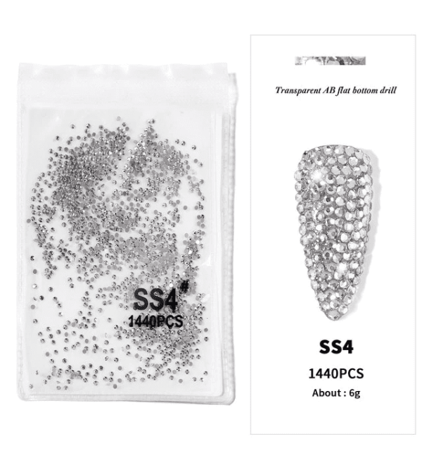 Стразы для ногтей размер SS4