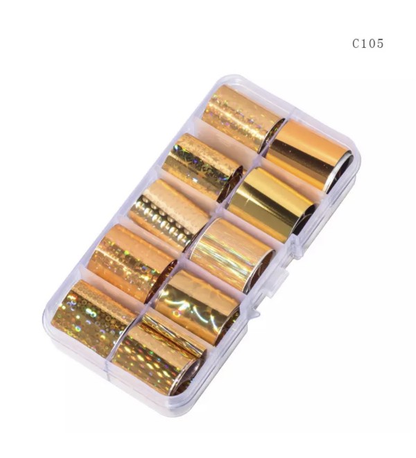 Набор фольги для дизайна ногтей