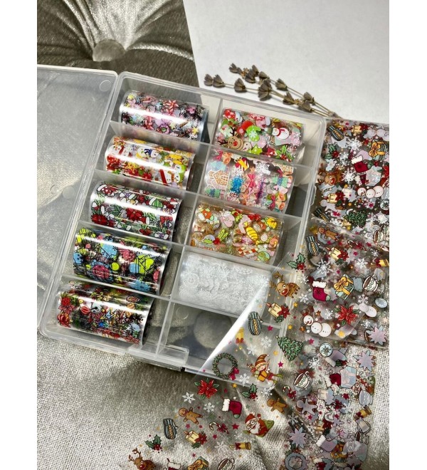 Набор фольги для дизайна ногтей