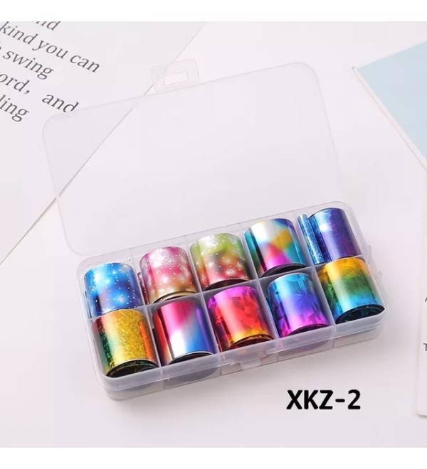 Набор фольги для дизайна ногтей