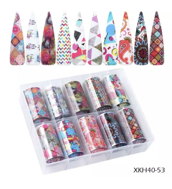 Набор фольги для дизайна ногтей