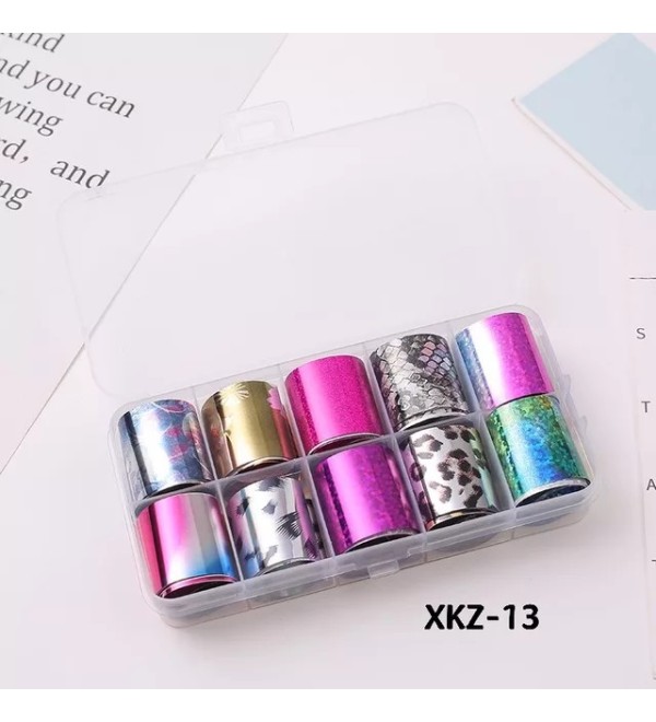 Набор фольги для дизайна ногтей