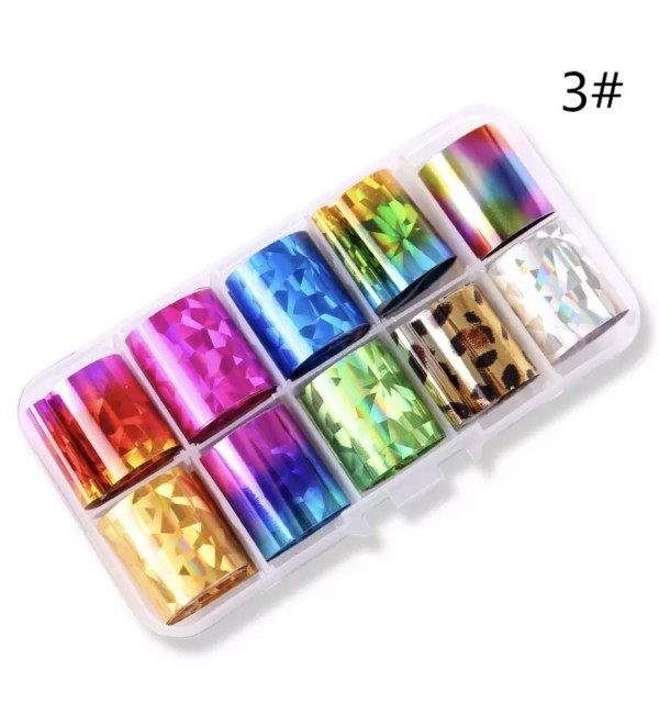 Набор фольги для дизайна ногтей