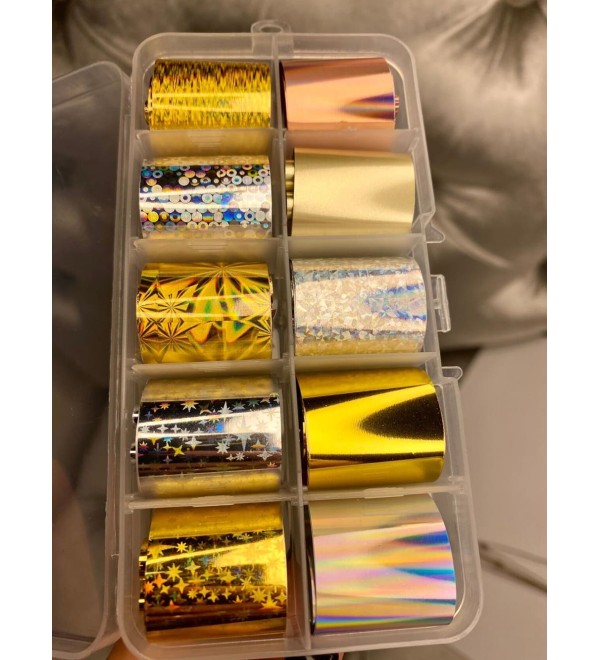 Набор фольги для дизайна ногтей