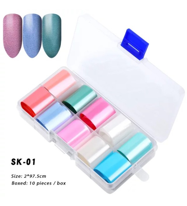 Набор фольги для дизайна ногтей