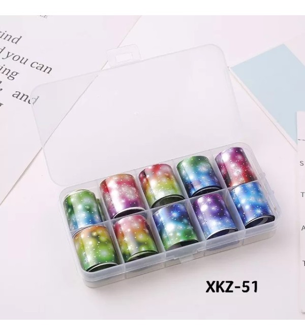 Набор фольги для дизайна ногтей