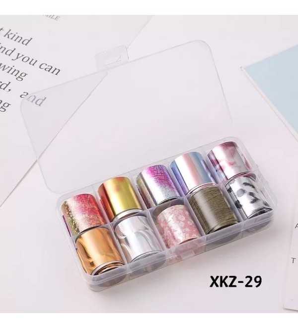 Набор фольги для дизайна ногтей