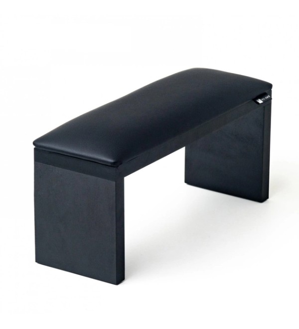 Подставка (подлокотник) для маникюра (32 х 10,5 х 15 см.) Чёрный с чёрными ножками 