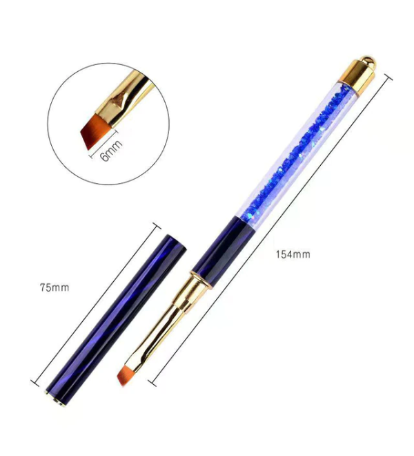 Кисть для геля скошенная