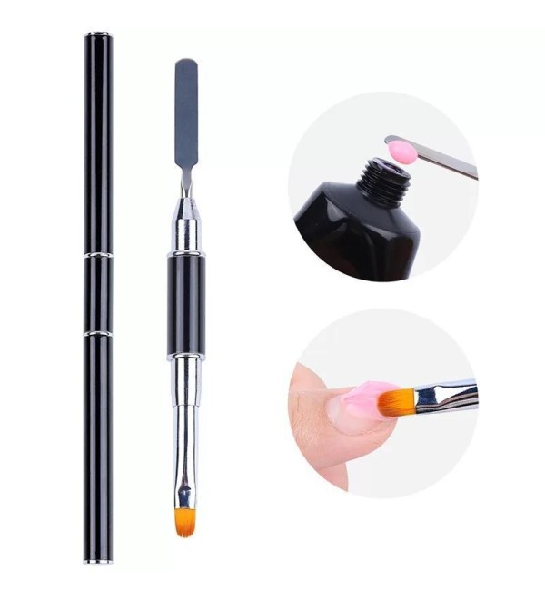 Кисть для Акрил-Геля со шпателем