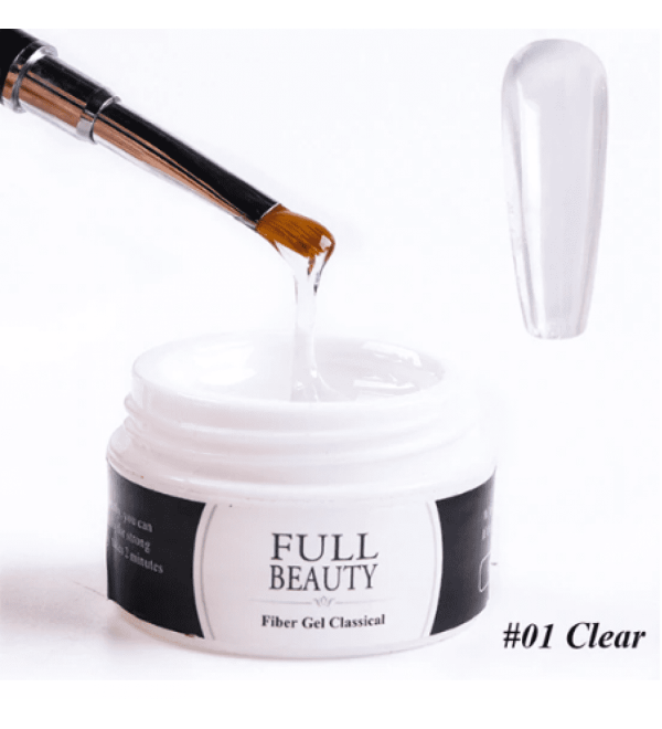 Гель для наращивания ногтей Full Beauty Прозрачный 15 мл
