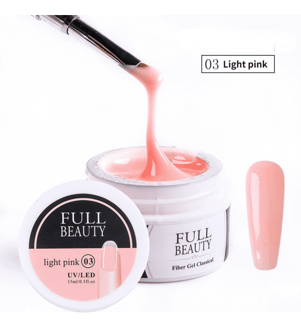Гель для наращивания ногтей Full Beauty Розовый 15 мл