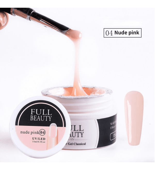 Гель для наращивания ногтей Full Beauty Нюдовый 15 мл