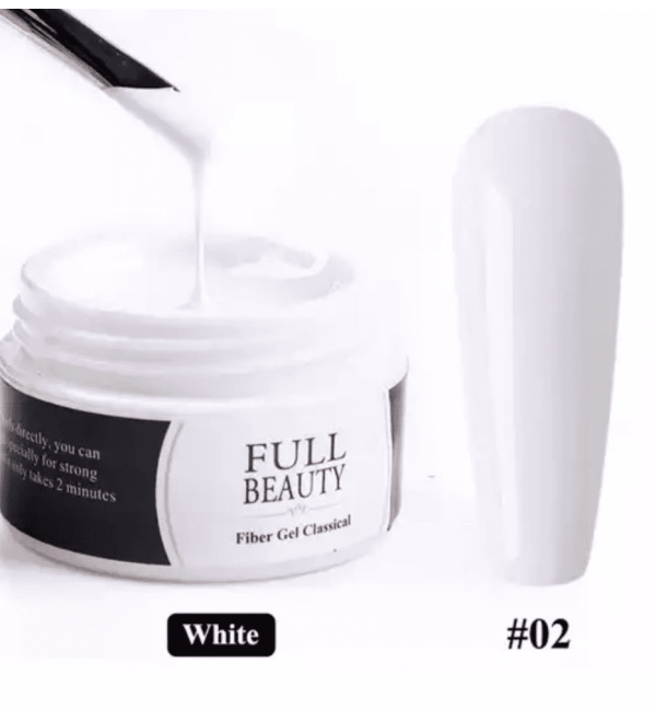 Гель для наращивания ногтей Full Beauty Белый 15 мл