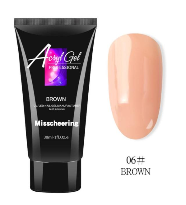Полигель Acryl Gel №6 Brown 30 мл