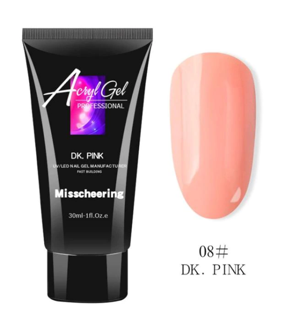 Полигель Acryl Gel №8 Dk. Pink 30 мл
