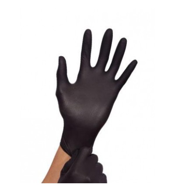 Перчатки Нитриловые Black 100шт размер S