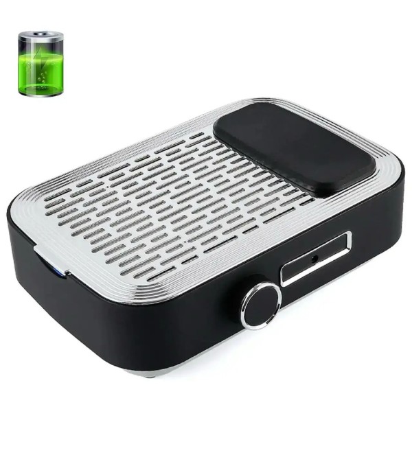 Аккумуляторная вытяжка для маникюра Simei 858-3 с НЕРА-фильтром 80Вт