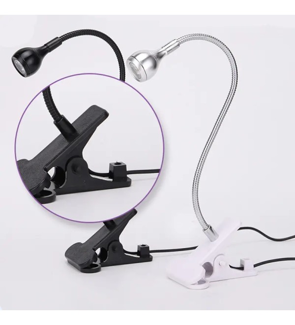 Лампа UV для сушки гель лака с USB портом на прищепке