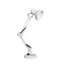 Лампа настольная 2в1 на струбцине и на подставке Белая