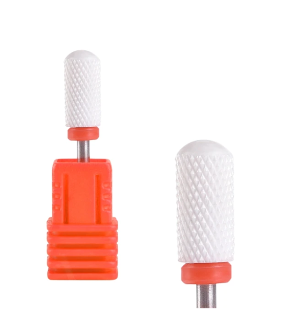 Фреза керамическая закруглённый цилиндр Красная с кольцом