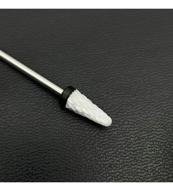 Фреза керамическая конус тупой с чёрной насечкой