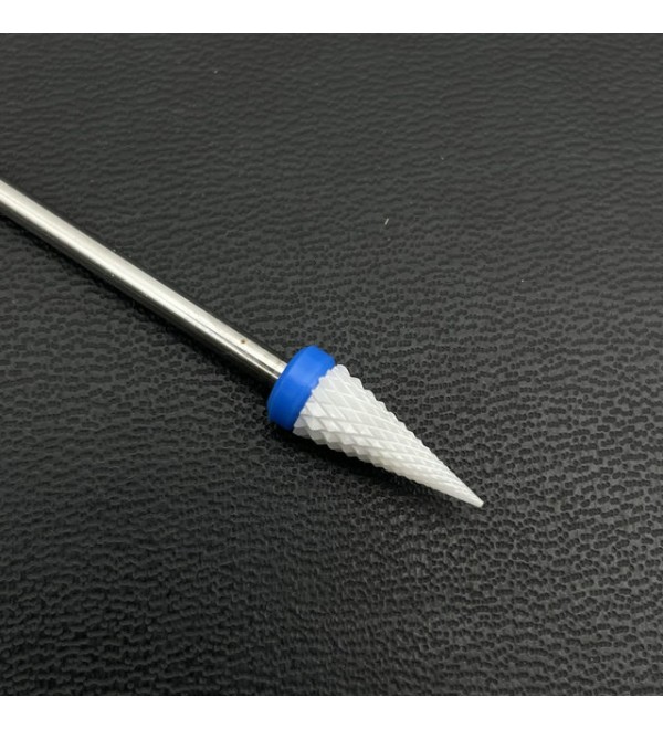 Фреза керамическая острый конус Синяя