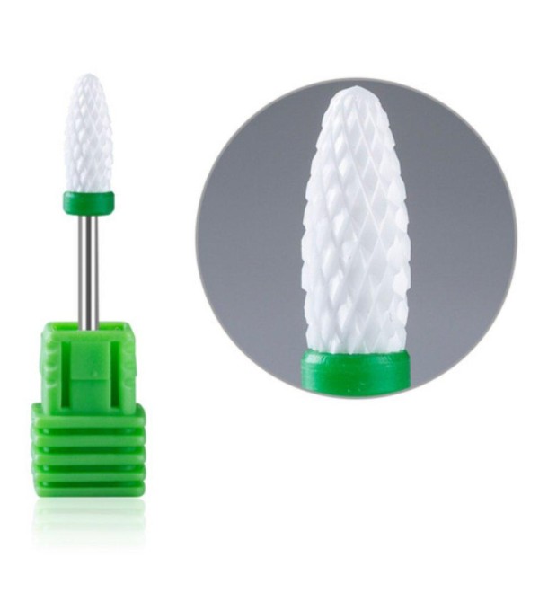 Фреза керамическая кукуруза Зелёная с кольцом